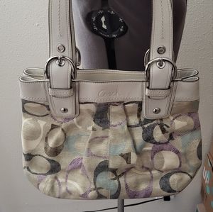 Coach fabric shoulder bag